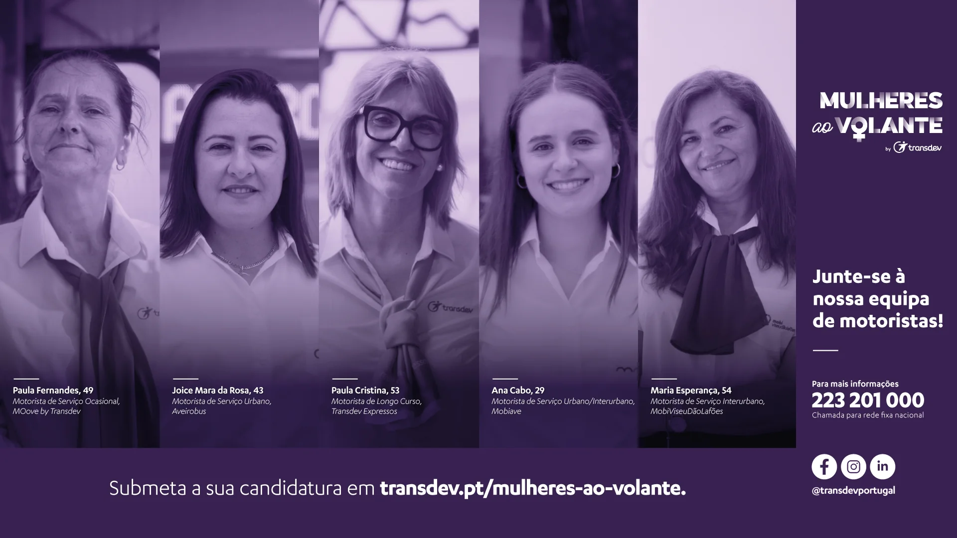 Transdev: Mulheres ao Volante, A campanha na rua